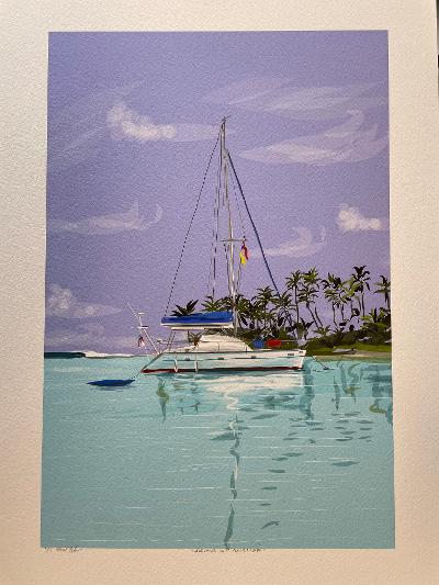 Erma at Anchor by Michael Tilden