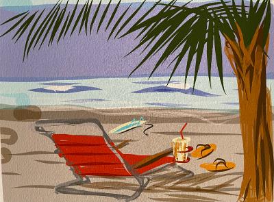 Out for a Swim Print by Michael Tilden