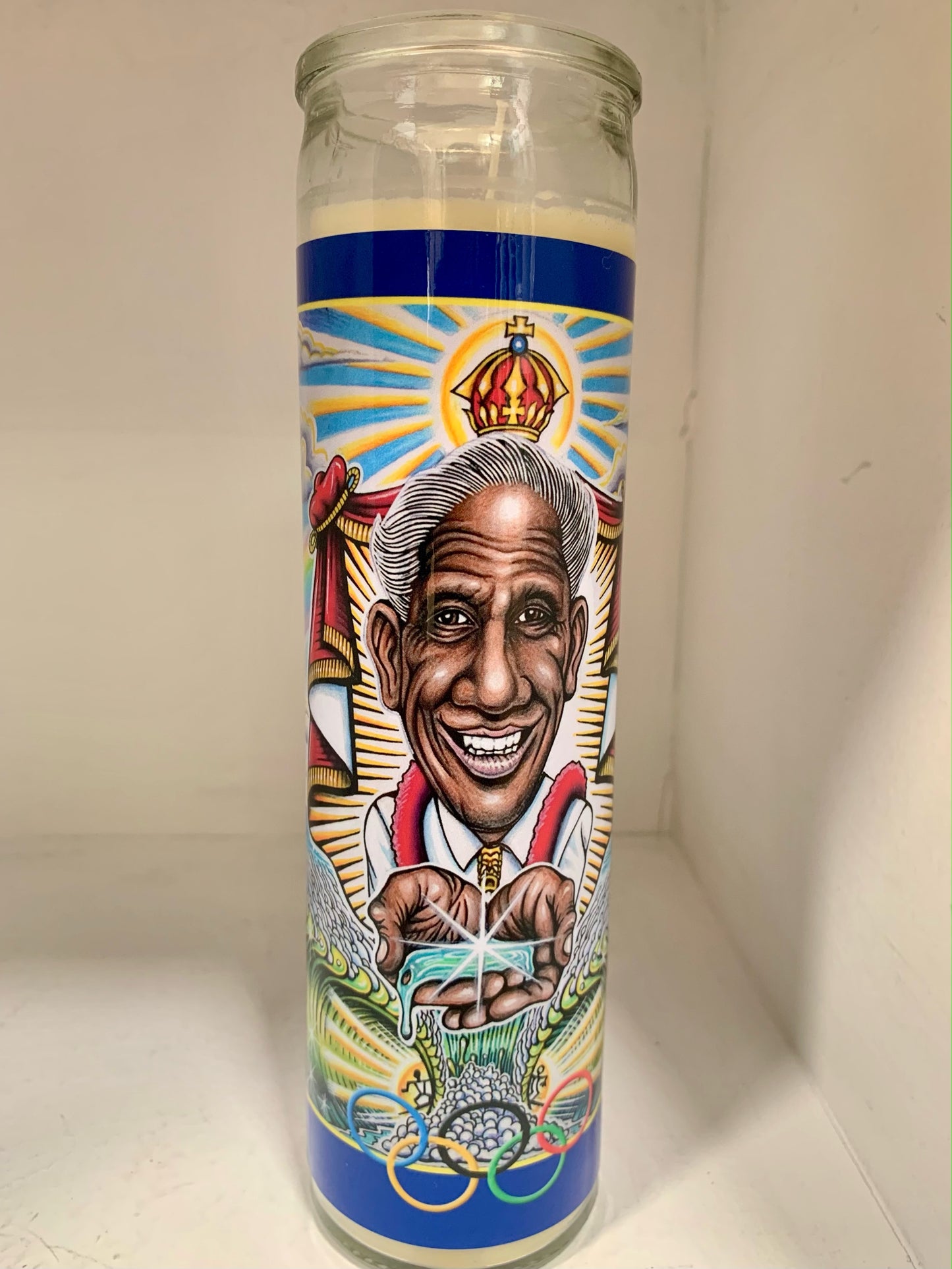 Duke Kahanamoku The Father of Surfing candle by Roy Gonzalez