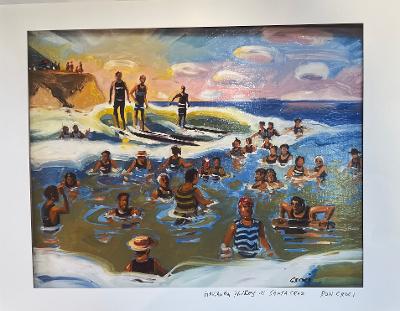 Hawaiian Princes in Santa Cruz (PRINT) by Ron Croci