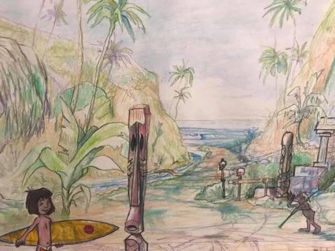 Jungle Book Surf-Mowgli Point by Ricky Blake