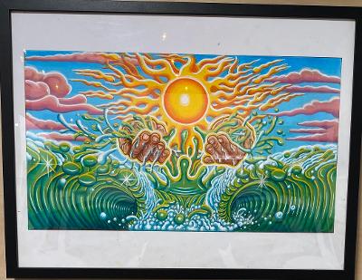 Surf Scene ORIGINAL by Roy Gonzalez