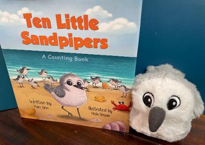 Ten Little Sandpipers and Plush Sandpiper Stuffed Animal by Kim Ann