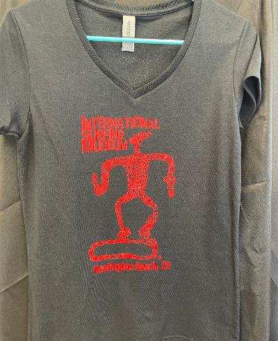HBISM BLACK DISTRESSED WOMENS  Logo Shirt Short Sleeve T-Shirt
